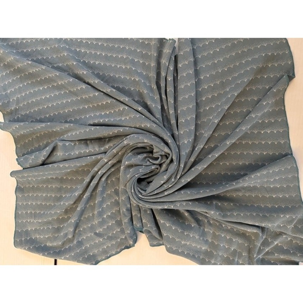 Parade 100% organic cotton baby blanket in dusty blue